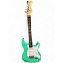 Used Squier Debut Collection Strat Turquoise Solid Body Electric Guitar Turquoise