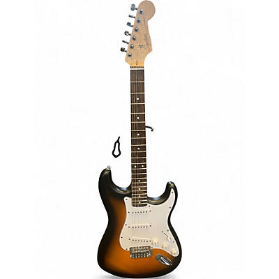 Used Squier Debut Collection Stratocaster 2 Color Sunburst Solid Body Electric Guitar