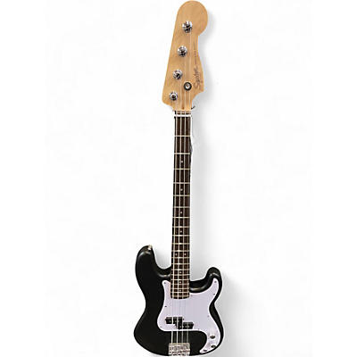Used Squier Debut Series Precision Bass Matte Black Electric Bass Guitar