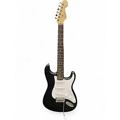 Used Squier Debut Stratocaster Satin Black Solid Body Electric Guitar