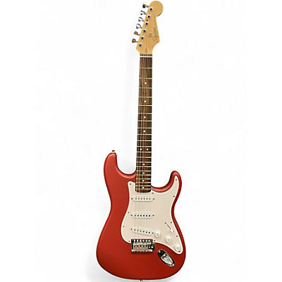 Used Squier Debut Stratocaster Satin Dakota Red Solid Body Electric Guitar