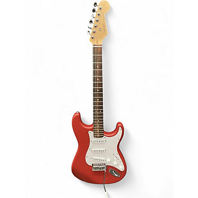 Used Squier Debute Series Stratocaster Dakota Red Solid Body Electric Guitar