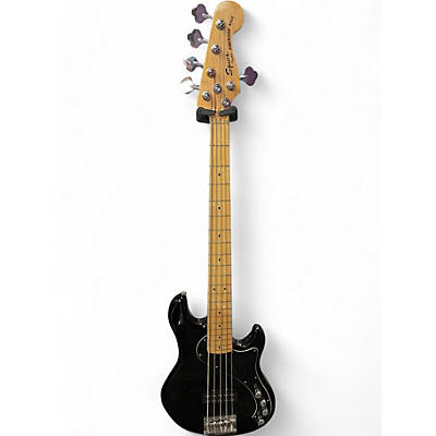 Squier Used Squier Deluxe Dimension Bass V 5 String Black Electric Bass Guitar