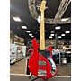 Used Squier Used Squier Deluxe Dimension Bass V 5 String CHERRY RED Electric Bass Guitar CHERRY RED