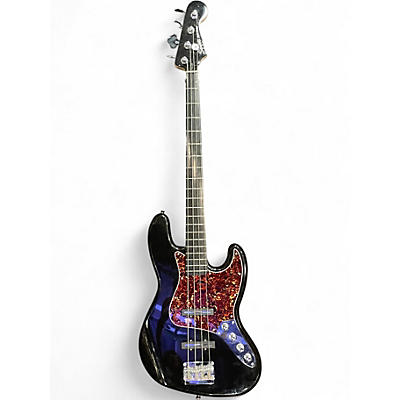 Used Squier Deluxe Jazz Bass Active Black Electric Bass Guitar