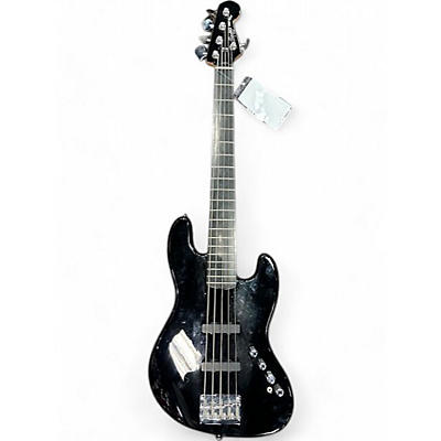 Squier Used Squier Deluxe Jazz Bass Active V 5 String BLACK Electric Bass Guitar