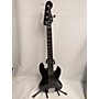 Used Squier Used Squier Deluxe Jazz Bass Active V 5 String Black Electric Bass Guitar Black