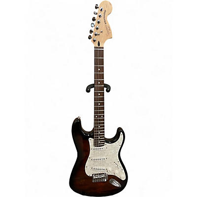 Used Squier Deluxe Series Strat QMT 2 Color Sunburst Solid Body Electric Guitar