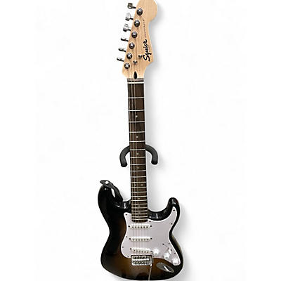 Used Squier Deluxe Stratocaster 2 Color Sunburst Solid Body Electric Guitar