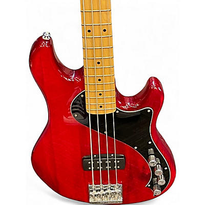 Used Squier Dimension Bass VI Cherry Electric Bass Guitar