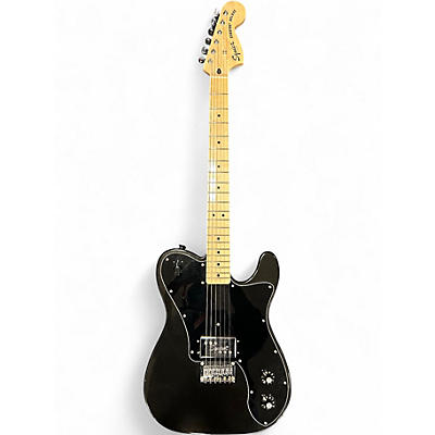 Used Squier Esquire Deluxe Black Solid Body Electric Guitar