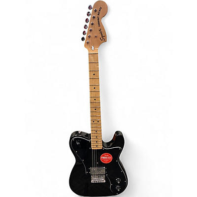 Used Squier Esquire Deluxe Black Solid Body Electric Guitar