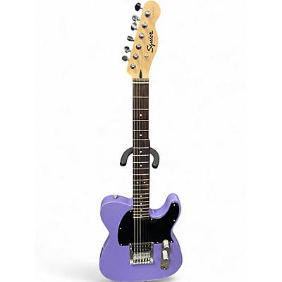 Used Squier Esquire Telecaster Purple Solid Body Electric Guitar