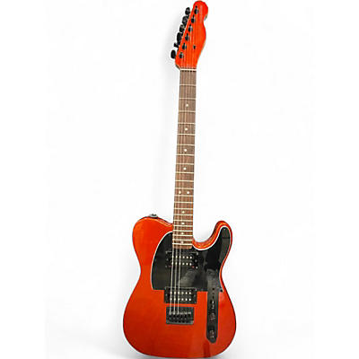 Used Squier FSR AFFINITY TELECASTER Metallic Orange Solid Body Electric Guitar