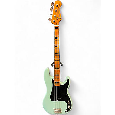 Used Squier FSR Classic Vibe 1970S Precision Bass Surf Green Electric Bass Guitar