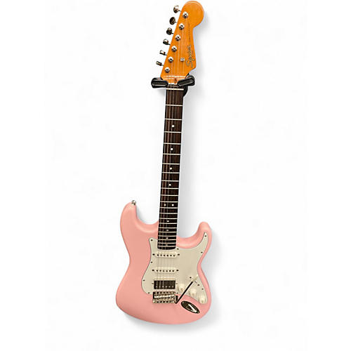 Used Squier FSR Classic Vibe 60s Stratocaster HSS Shell Pink Solid Body Electric Guitar Shell Pink
