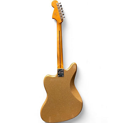 Used Squier FSR Classic Vibe '70s Jaguar  GOLD SPARKLE Solid Body Electric Guitar