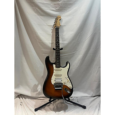 Squier Used Squier Floyd Rose Series Strat 2 Tone Sunburst Solid Body Electric Guitar