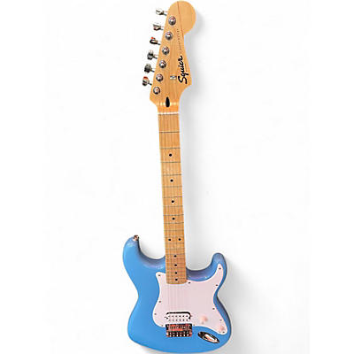 Used Squier H HT California Blue Solid Body Electric Guitar