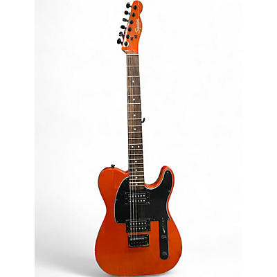 Used Squier HH Telecaster Metallic Orange Solid Body Electric Guitar