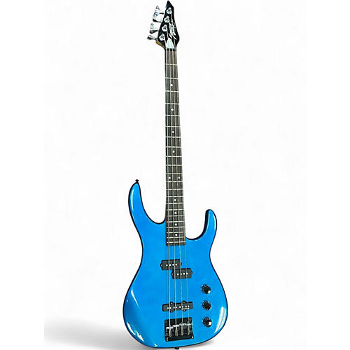 Used Squier HM Blue Electric Bass Guitar Blue