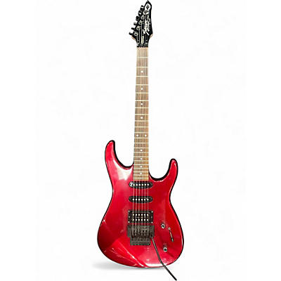 Used Squier HM Strat Red Solid Body Electric Guitar