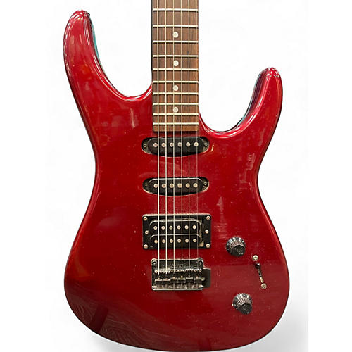 Squier Used Squier HM1 Super Strat Metallic Red Solid Body Electric Guitar Metallic Red