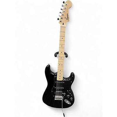 Used Squier HSS STRAT BLACK Solid Body Electric Guitar