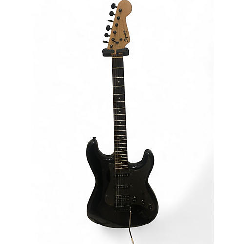 Squier Used Squier HSS STRATOCASTER BULLET BLACK SPARKLE Solid Body Electric Guitar BLACK SPARKLE