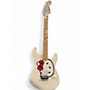 Used Squier Hello Kitty Stratocaster Single Hum Pink With Kitty Pickguard white Solid Body Electric Guitar white