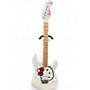 Used Squier Hello Kitty Stratocaster single humbucker white WHITE Solid Body Electric Guitar WHITE