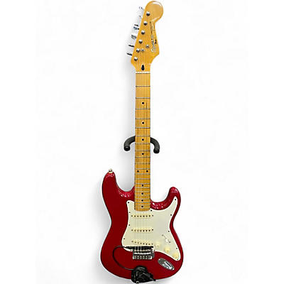 Used Squier II Standard Stratocaster Red Solid Body Electric Guitar