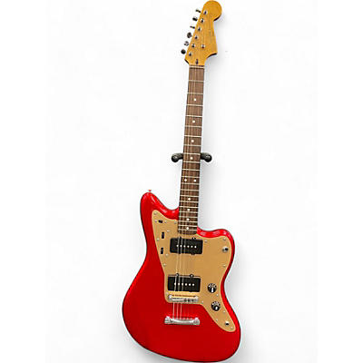 Squier Used Squier J Mascis Jazzmaster Red Solid Body Electric Guitar