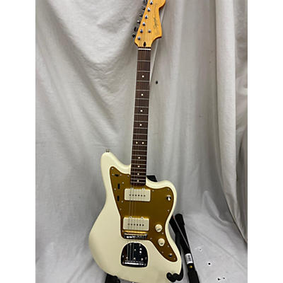 Squier Used Squier J Mascis Jazzmaster Vintage White Solid Body Electric Guitar