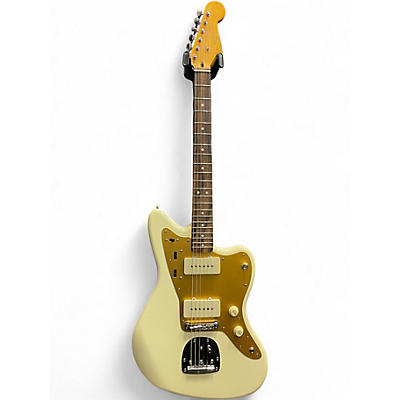 Used Squier J Mascis Jazzmaster Vintage White Solid Body Electric Guitar