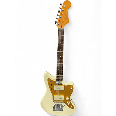 Used Squier J Mascis Jazzmaster Vintage White Solid Body Electric Guitar