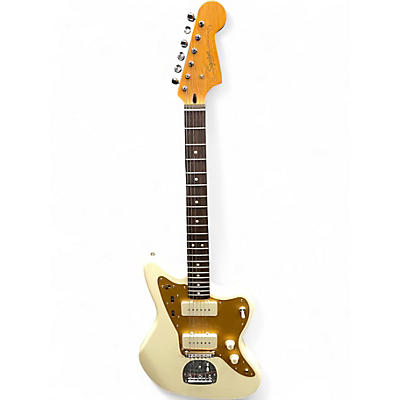 Used Squier J Mascis Jazzmaster Vintage White Solid Body Electric Guitar