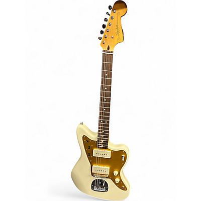 Used Squier J Mascis Jazzmaster Vintage White Solid Body Electric Guitar