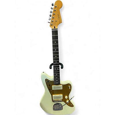 Used Squier J Mascis Jazzmaster Vintage White Solid Body Electric Guitar