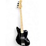 Used Squier JAGUAR BASS Black Electric Bass Guitar Black