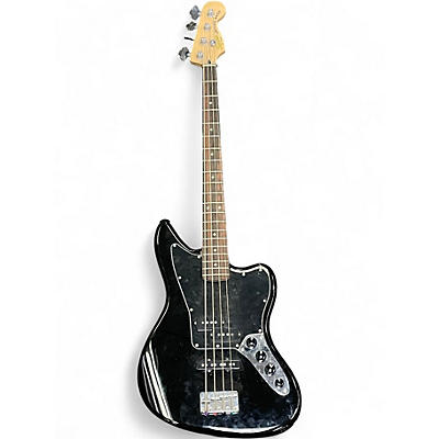 Used Squier JAGUAR BASS Black Electric Bass Guitar