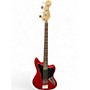 Used Squier JAGUAR BASS Candy Apple Red Electric Bass Guitar Candy Apple Red
