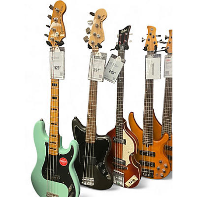 Used Squier JAGUAR BASS GREY Electric Bass Guitar