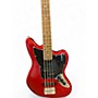 Used Squier JAGUAR BASS  red Electric Bass Guitar red