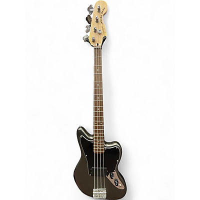 Used Squier JAGUAR Black Electric Bass Guitar