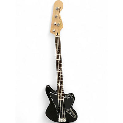 Used Squier JAGUAR Black Electric Bass Guitar