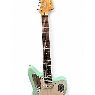 Used Squier JAGUAR Blue Solid Body Electric Guitar