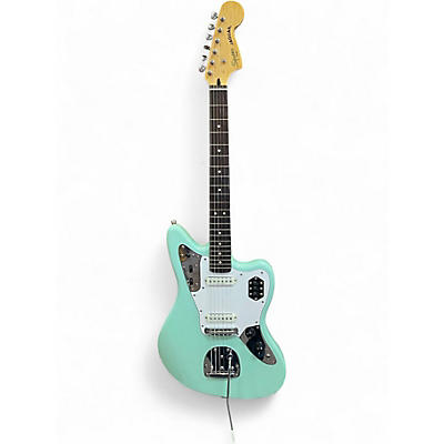 Used Squier JAGUAR Mint Green Solid Body Electric Guitar