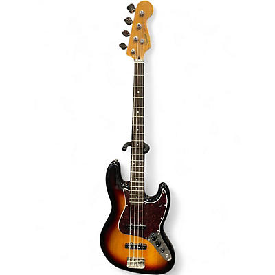 Used Squier JAZZ BASS 2 Color Sunburst Electric Bass Guitar