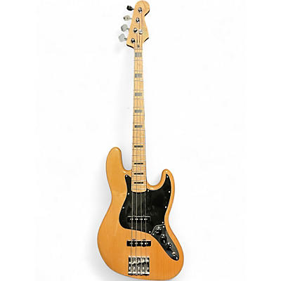 Used Squier JAZZ BASS Natural Electric Bass Guitar
